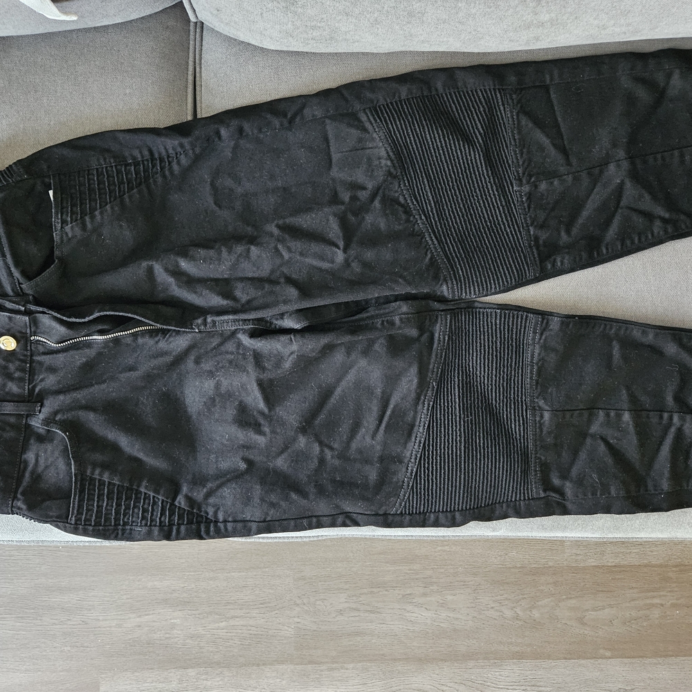 Zara Black Moto Style Jeans